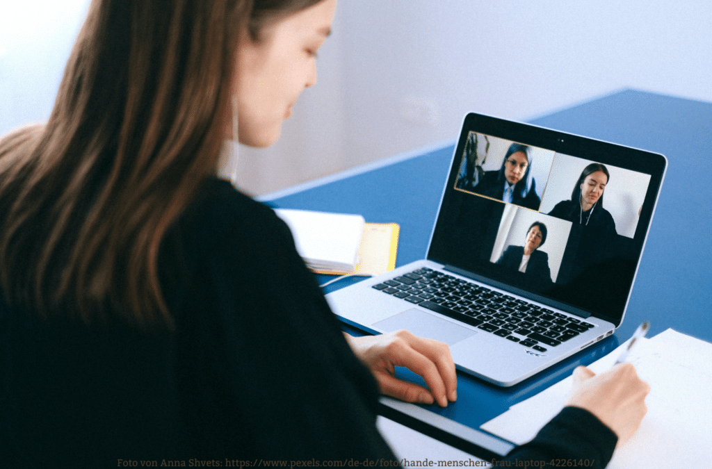 Virtual Meeting Platforms on a laptop in your Home Office